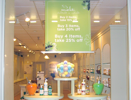Melt In-Store Displays