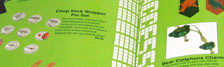Pixels type font runs the pages